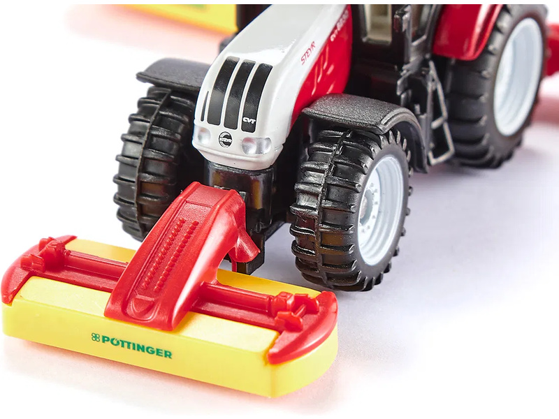 SIKU Blister - traktor Steyr se sekacími nástavci