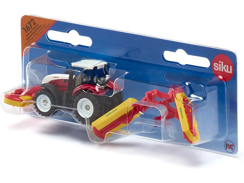 SIKU Blister - traktor Steyr se sekacími nástavci