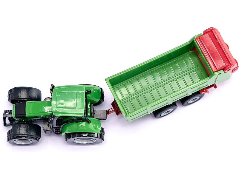 SIKU Blister - Traktor s univerzální vlečkou