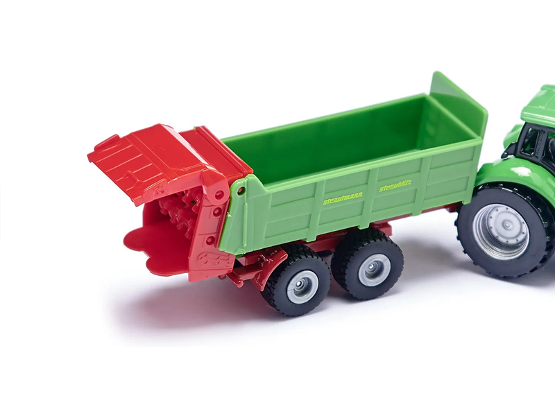 SIKU Blister - Traktor s univerzální vlečkou