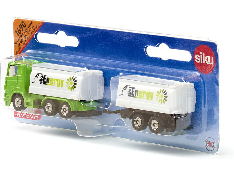 SIKU Blister - kamion s cisternou a vlekem