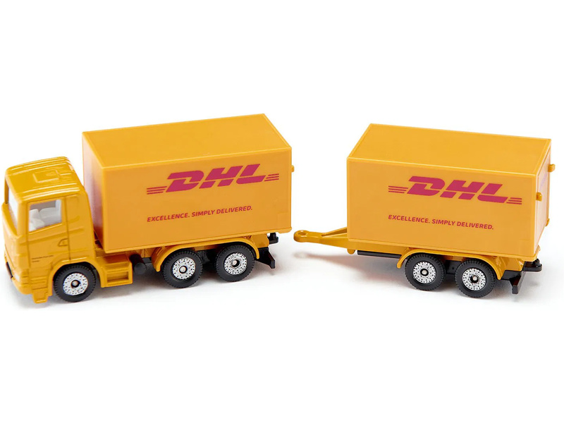SIKU Blister - DHL kamion s přívěsem