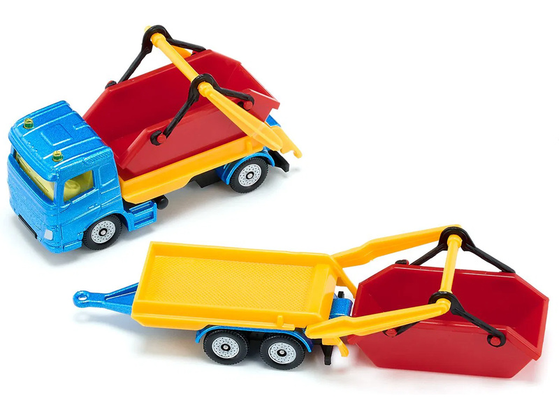SIKU Blister - nákladní auto s korbou a vlekem