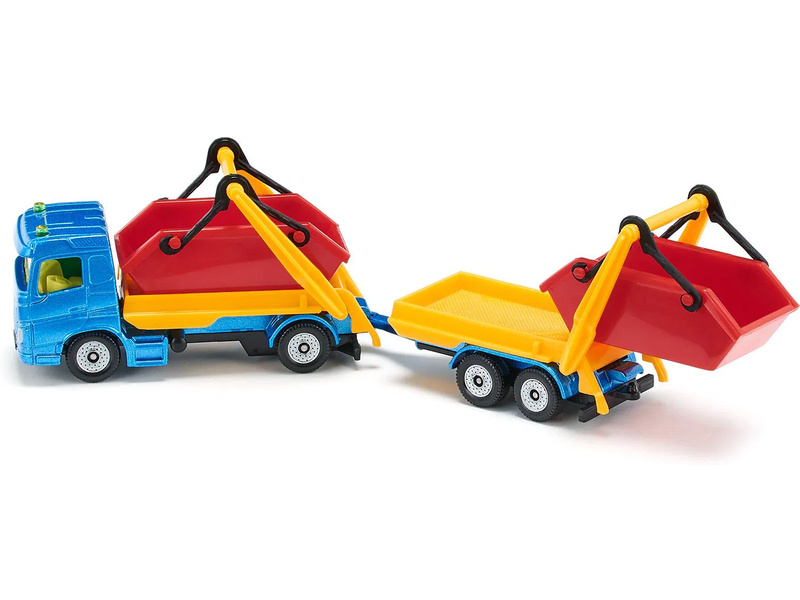 SIKU Blister - nákladní auto s korbou a vlekem