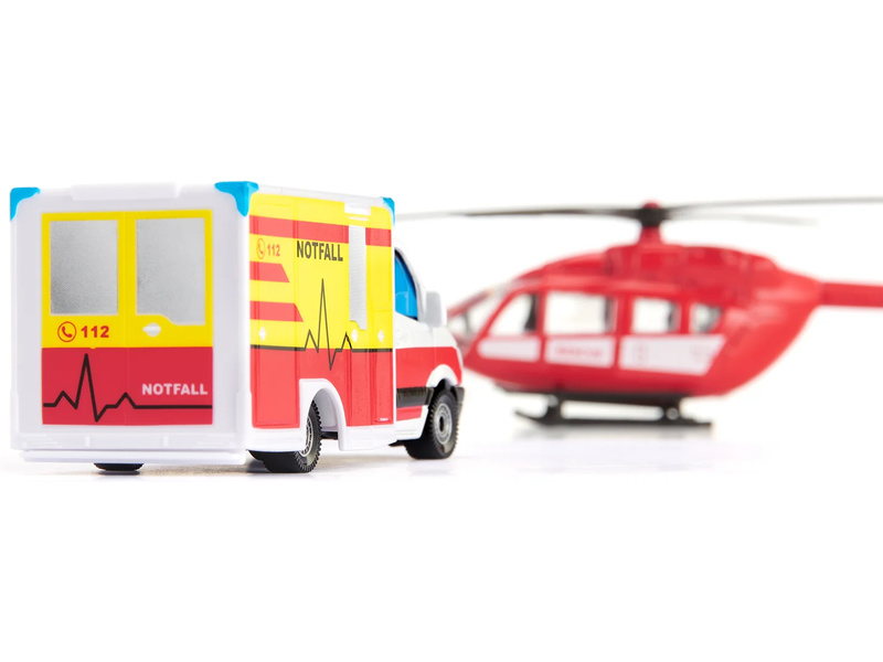SIKU Super - Ambulance s vrtulníkem 1:87