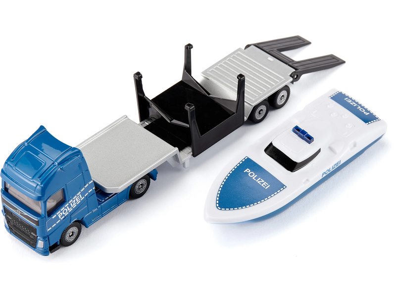 SIKU Super - tahač Volvo s člunem 1:87