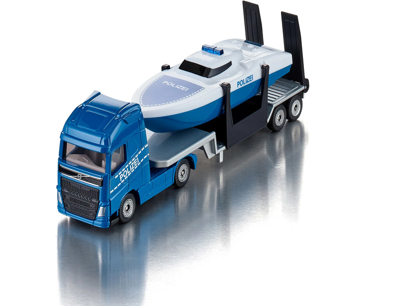 SIKU Super - tahač Volvo s člunem 1:87