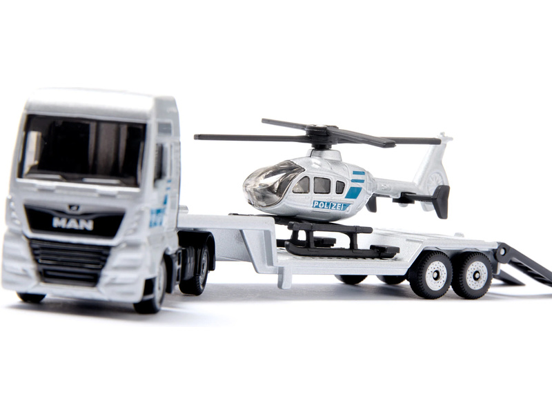 SIKU Super - policení tahač MAN s vrtulníkem 1:87