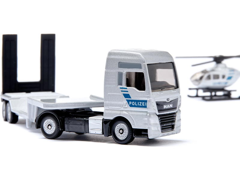 SIKU Super - policení tahač MAN s vrtulníkem 1:87