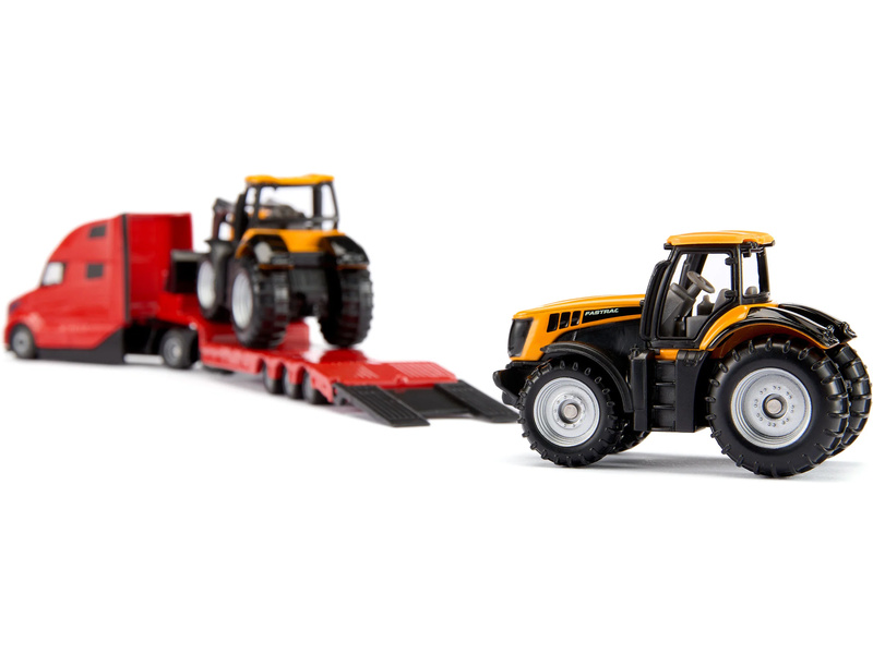 SIKU Super - tahač Volvo s JCB traktorem 1:87