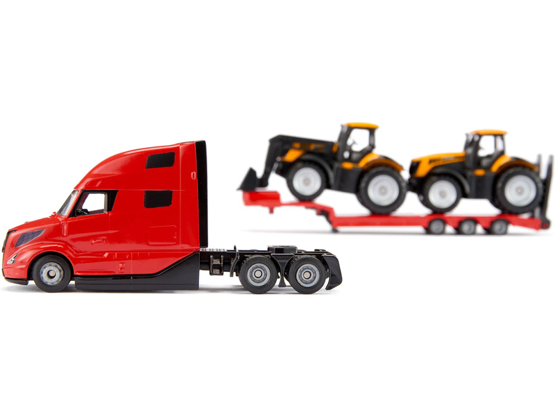 SIKU Super - tahač Volvo s JCB traktorem 1:87