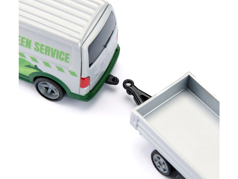 SIKU Super - Volkswagen T6 se zahradním traktorem 1:50