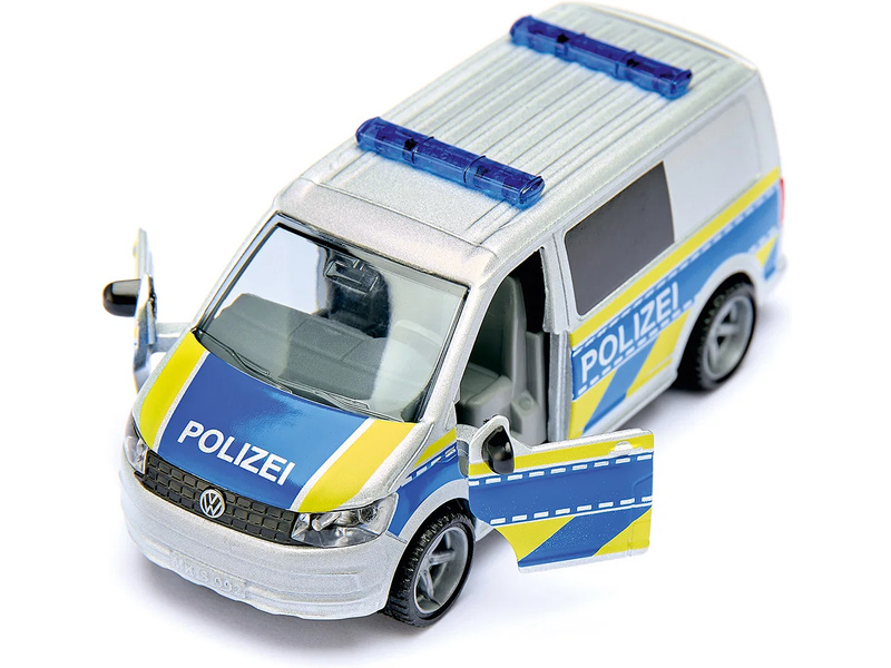 SIKU Super - Volkswagen T6 policejní dodávka s motorkou 1:50