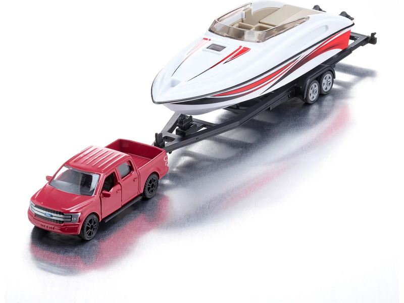 SIKU Super - Ford F150 se člunem 1:55
