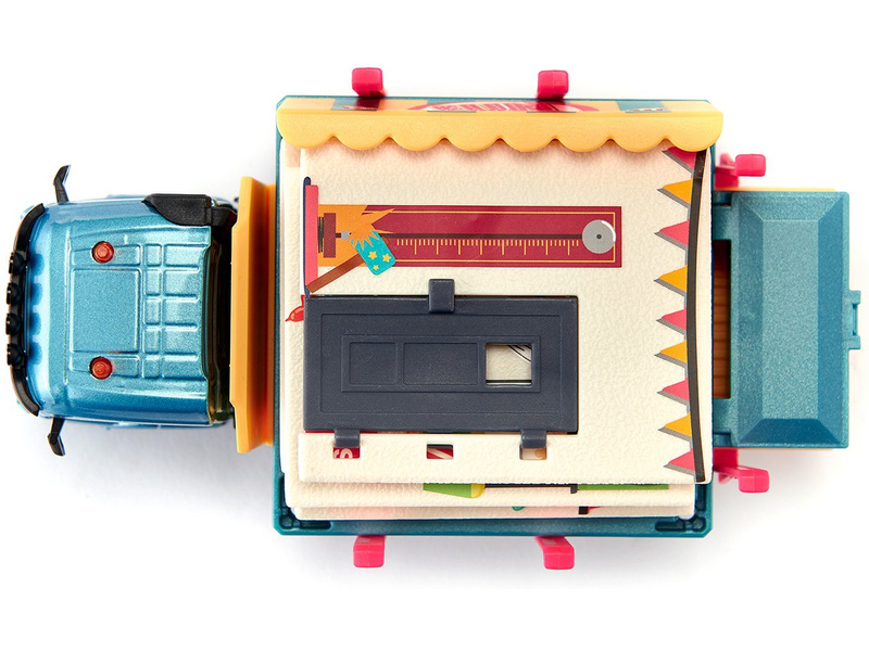 SIKU Super - nákladní auto převážející montovaný dům 1:50