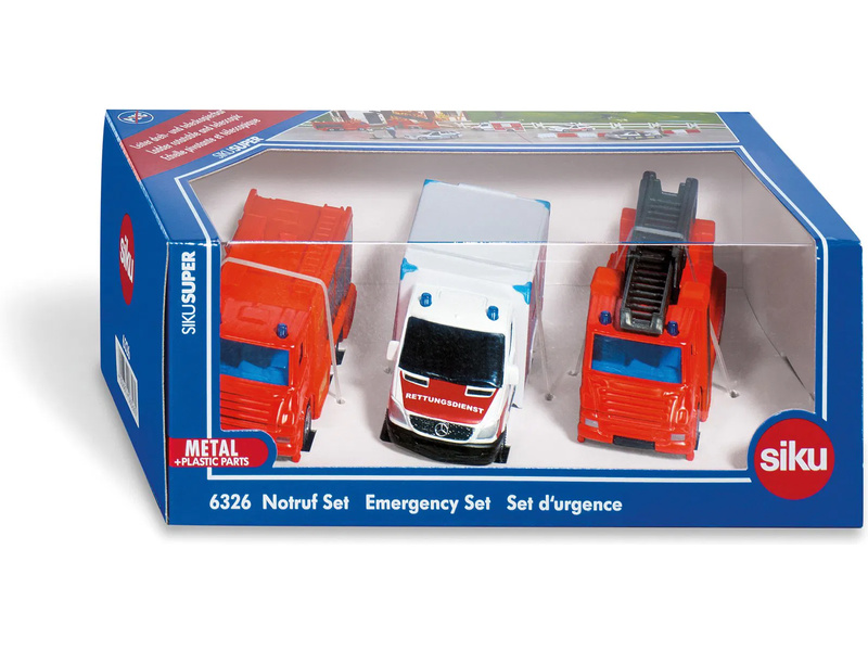 SIKU Super - záchranářská vozidla (sada 3ks)