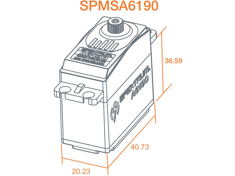 Spektrum servo A6190 8.3kg.cm 0.13s/60° MG HV 23T