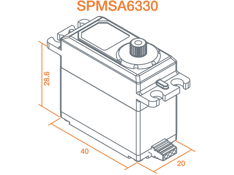 Spektrum servo A6330 BL HV MG 17kg.cm 0.1s/60° 23T