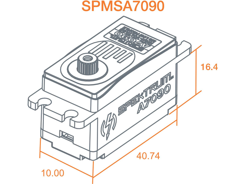 Spektrum servo A7090 18kg.cm 0.068s/60° nízké BL MG 23T