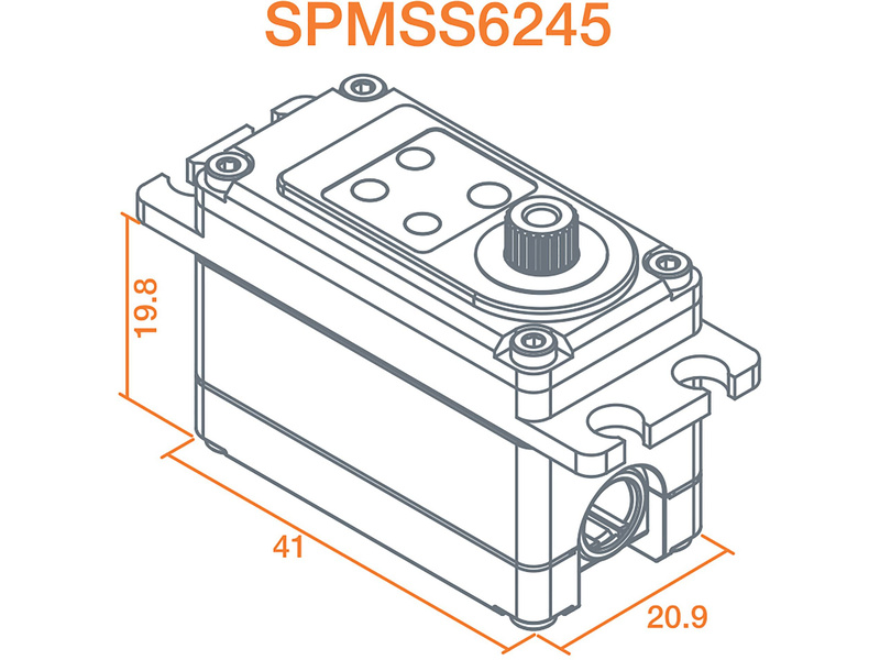 Spektrum servo S6245 Car High Speed High Torque 19.1kg.cm 0.06s/60° 23T