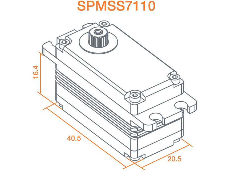 Spektrum servo naviják: rock crawler 1:10 13kg.cm 25T