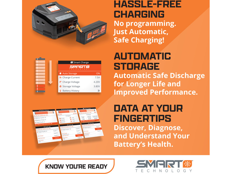 Spektrum Smart G2 LiPo 22.2V 7200mAh 120C IC5