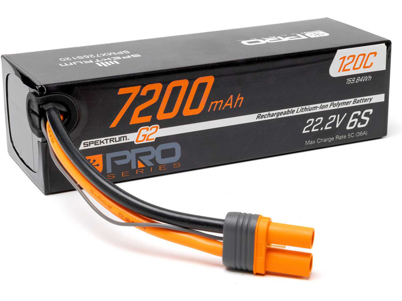 Spektrum Smart G2 LiPo 22.2V 7200mAh 120C IC5