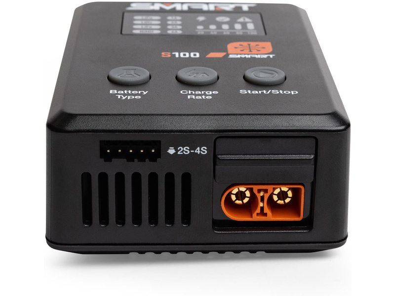 Spektrum Smart Powerstage: 810mAh 2S 50C LiPo Battery (IC2) / S100 Charger / 65W Power Supply