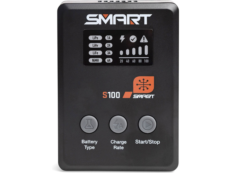 Spektrum Smart Powerstage: 810mAh 2S 50C LiPo Battery (IC2) / S100 Charger / 65W Power Supply