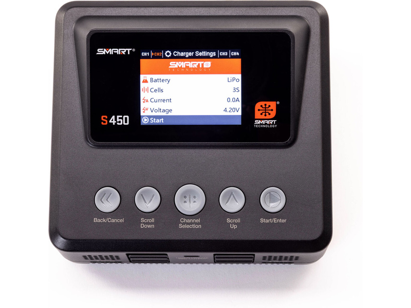 Spektrum nabíječ Smart S450 G2 4x50W AC/DC