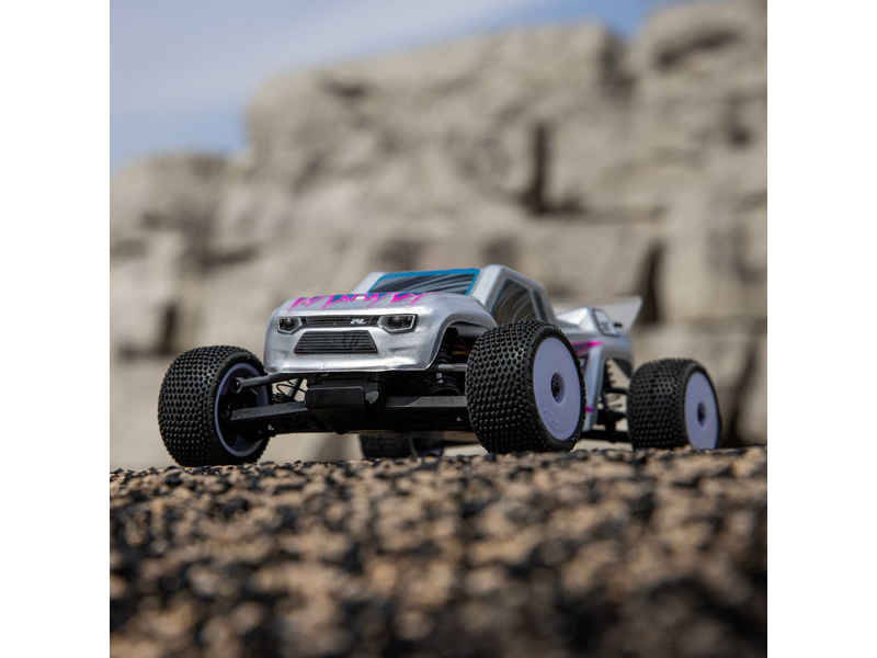 Losi Micro-T 1:28 RTR stříbrná