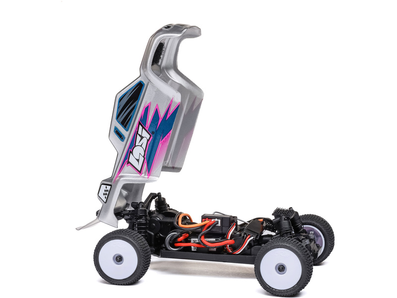 Losi Micro-T 1:28 RTR stříbrná