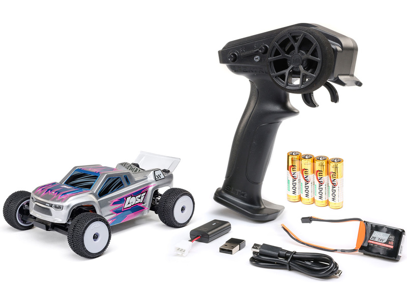 Losi Micro-T 1:28 RTR stříbrná