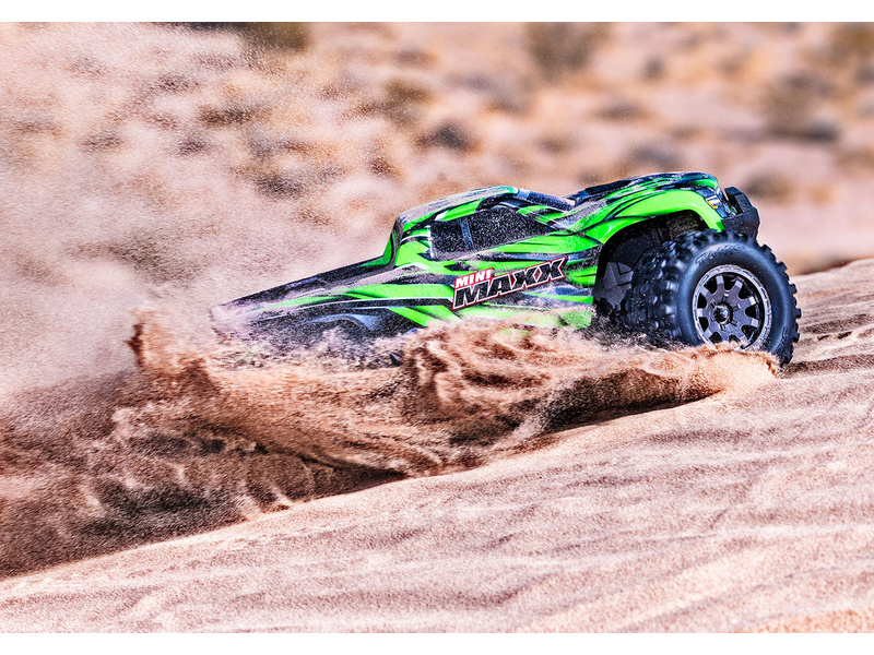 Traxxas Mini Maxx 1:12 BL-2s RTR černý