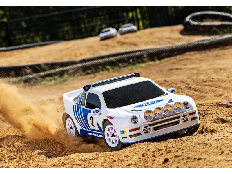 Traxxas Mini Rally Ford RS200 1:12 4WD VXL RTR modrý