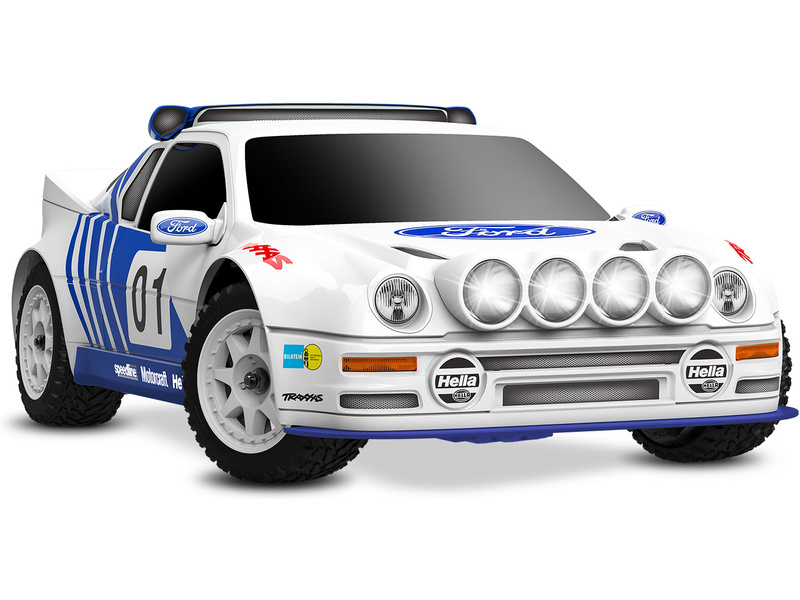 Traxxas Mini Rally Ford RS200 1:12 4WD VXL RTR červený