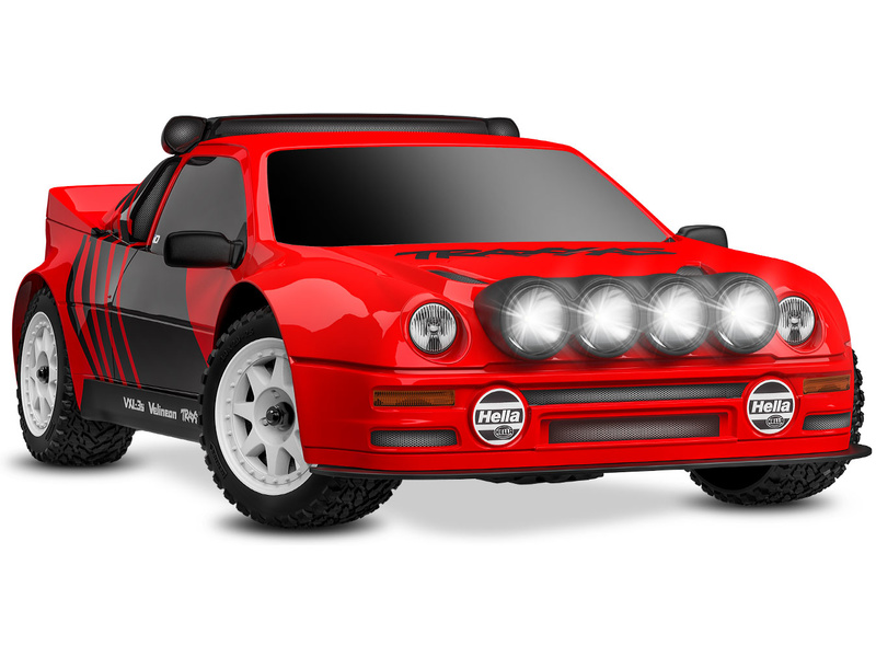 Traxxas Mini Rally Ford RS200 1:12 4WD VXL RTR červený