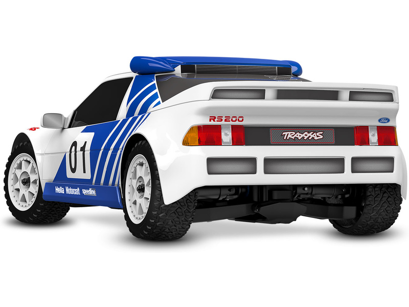 Traxxas Mini Rally Ford RS200 1:12 4WD VXL RTR červený