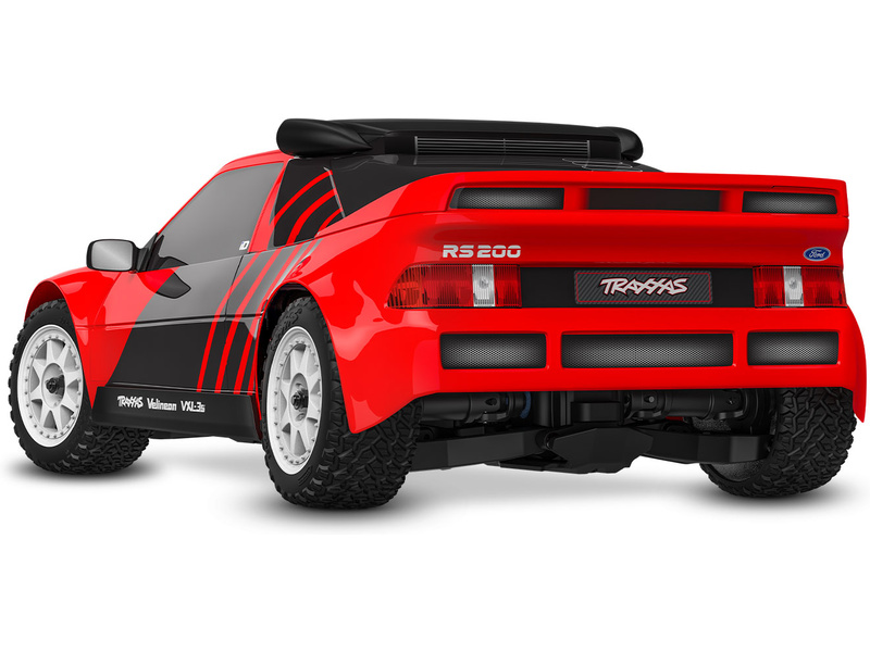 Traxxas Mini Rally Ford RS200 1:12 4WD VXL RTR červený