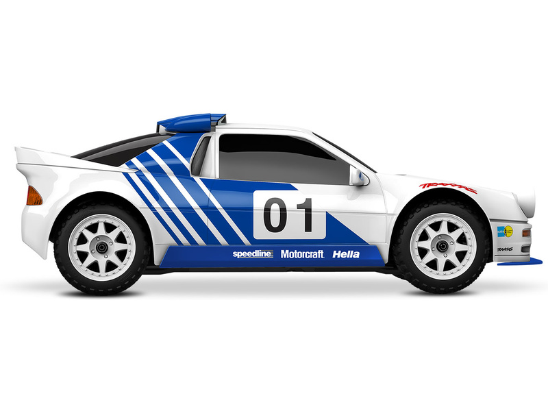 Traxxas Mini Rally Ford RS200 1:12 4WD VXL RTR červený