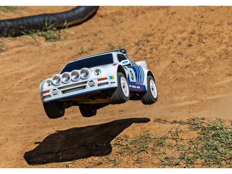 Traxxas Mini Rally Ford RS200 1:12 4WD VXL RTR modrý