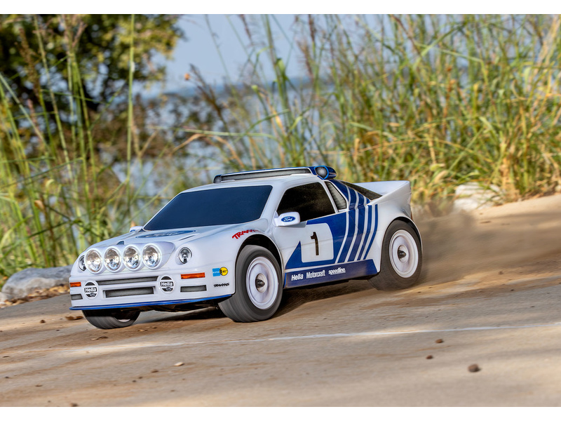 Traxxas Mini Rally Ford RS200 1:12 4WD VXL RTR červený