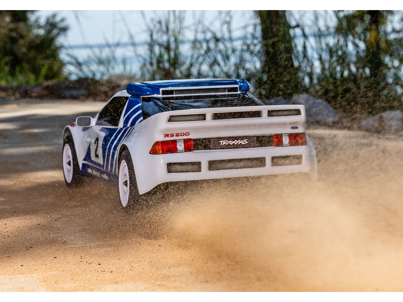 Traxxas Mini Rally Ford RS200 1:12 4WD VXL RTR červený
