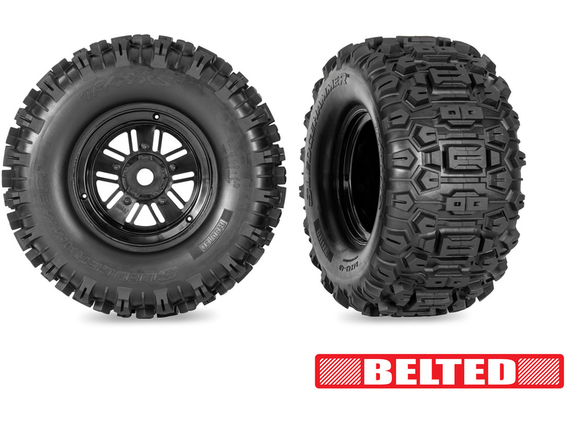 Traxxas kolo, disk Funco Replica černý, pneu Sledgehammer (2) (Belted)