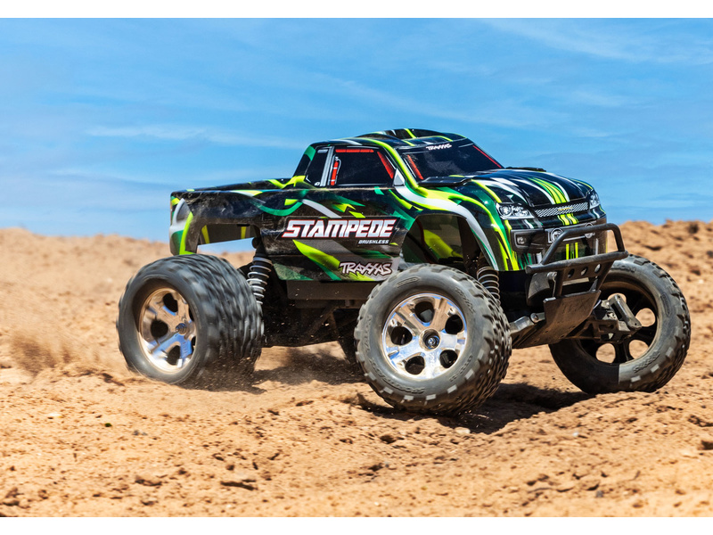 Traxxas Stampede 1:10 BL-2s RTR zelený