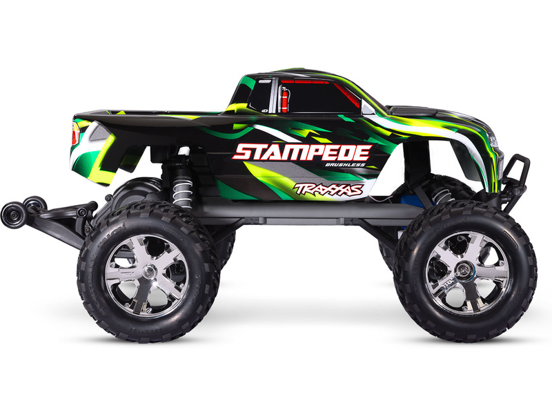 Traxxas Stampede 1:10 BL-2s RTR zelený