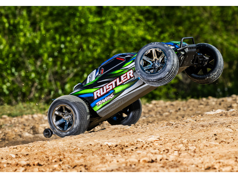 Traxxas Rustler 1:10 BL-2s RTR zelený