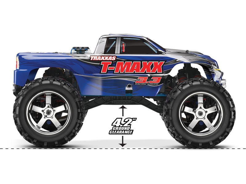 Traxxas Nitro T-Maxx 3.3 1:8 Bluetooth RTR modrý
