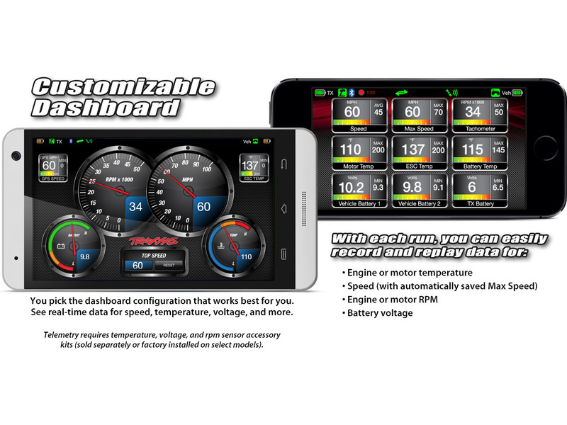Traxxas vysílač TQi 3 kan. BlueTooth Ready