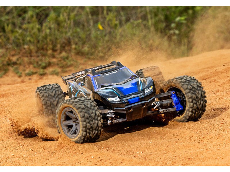 Traxxas Rustler 1:10 BL-2s 4WD RTR modrý,